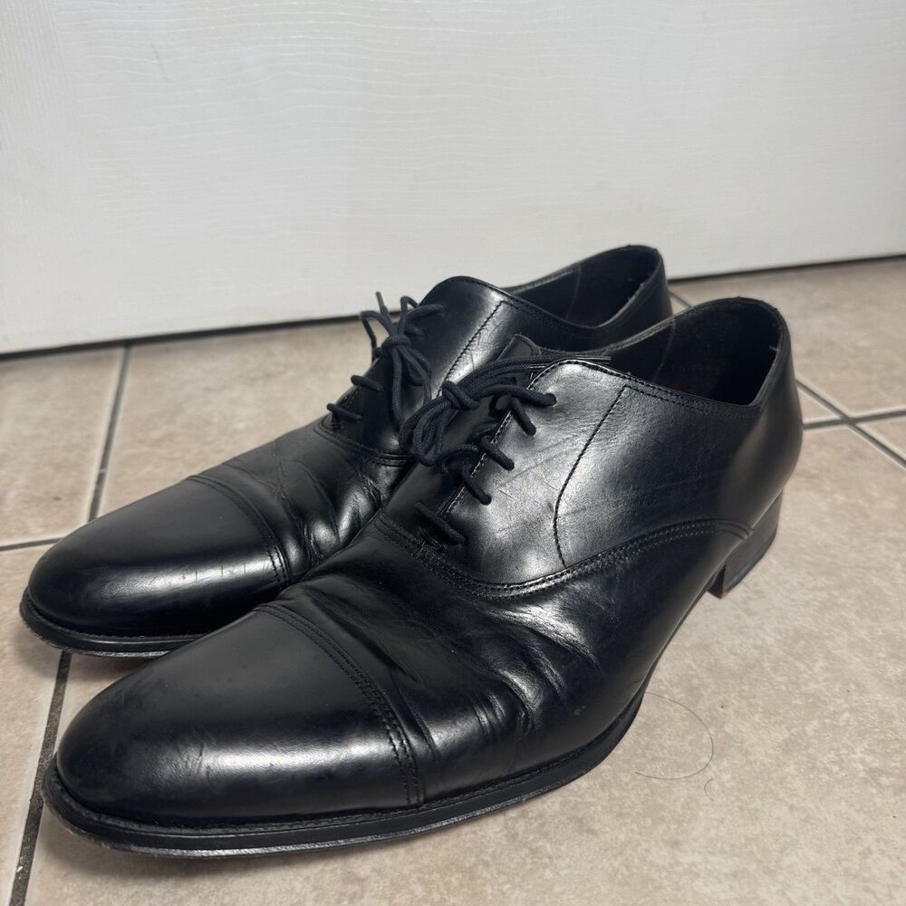 $450 To Boot New York Men’s 12 'Aidan' Cap Toe Oxford Black Dress Shoes